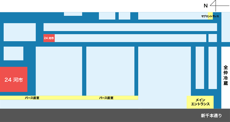 京都中央卸売市場内マップ